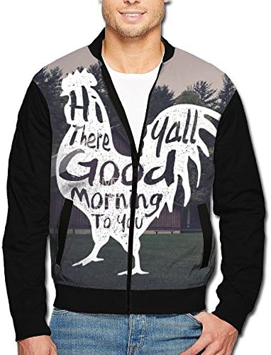 EWRFNI Hi There Yall Good Morning To You Men Printing Jacket Gift Box