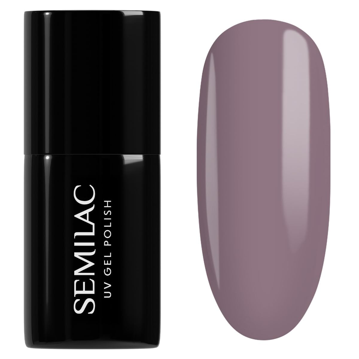 SEMILAC Gel Nail Polish 373 Moderate Burgundy - Full Coverage Gel Polish - Soak Off Easy To Use LED/UV Nail Lamp - Long Lasting Manicure and Pedicure up to 3 weeks