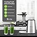 Masticating Juicer, Willsence Slow Juice Extractor, Nutrition Master Clod Press Juicer Machine with Reverse Function, Fruits and Vegetable Pulpfresh System with BPA Free Dishwasher Parts