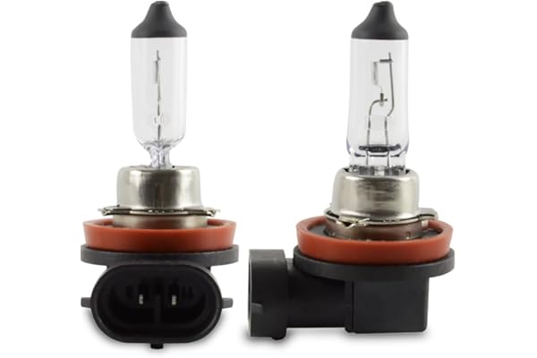Safego H11 Halogen Headlight Bulb 2Pcs 55W Halogen Bulbs Replacement for Low Beam Fog Lights 12V Xenon White,NOT Fit 24v Vehi