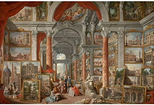 Modern Rome Jigsaw Puzzle 1000 Pieces Adults Puzzles Wooden World Famous Painting 1000 Pieces Kids Education Toys Decor 29.5x20in