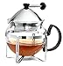 Chef's Star Functional Infuser Tea Maker - Premium Stainless Steel Tea Infuser - Heat Resistant Glass