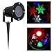 Laser Christmas Lights - Outdoor Landscape Lights Show Snowflakes with Color of White, Red, Green and Blue IP65 Waterproof LED Lights