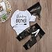 3PCS Newborn Baby Boys Cute Little Brother Romper+Camouflage Pants+Hat Outfits Set (0-6 Months, A1-camo)
