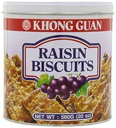 Khong Guan Raisin Biscuits Tin, 20-Ounce