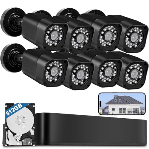 Aiwixen Wired Security Camera System