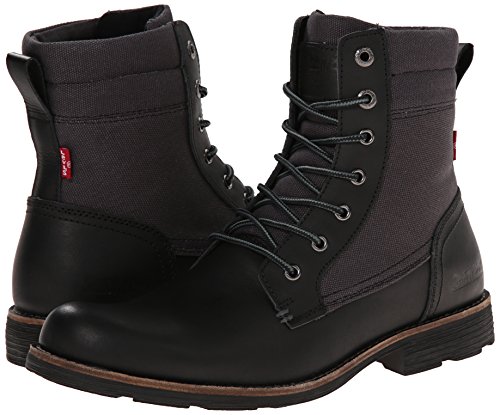 Levis Men's Lex Chukka Boot, Black/Charcoal, 8 M US - FrenzyStyle