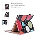 ProCase for iPad Pro 9.7 Case 2016 (Old Model), PU Leather Stand Folio Cover for iPad Pro 9.7 Inch (A1673/A1674/A1675) with 3 Viewing Angles & Pencil Holder & Document Card Pocket -Circles
