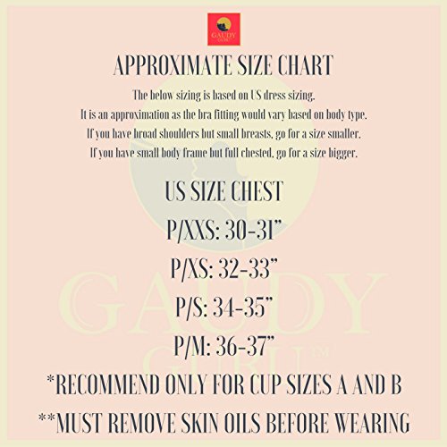 Gaudy Guru Bra for Petite Women (Ultra-Light Invisible Sticky Adhesive Backless Strapless Silicone Push up Bra Inserts)