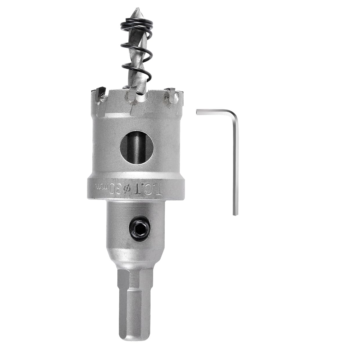 KATUR TCT Carbide Hole Saw Drill Bit 30mm, Tungsten Carbide Tipped Hole Cutter, Heavy Duty Industrial Grade Hole Cutter for Stainless Steel, Metal, Iron, Alloy, Copper, Wood, Plastics