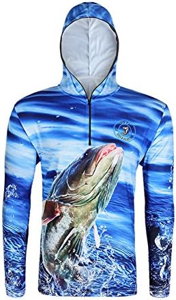 ASUGE Womens Mens Rash Guard UPF 50+ Long Sleeve Sweatshirt 3D Environmental Printed Fashion Hoodies Fishing Shirts