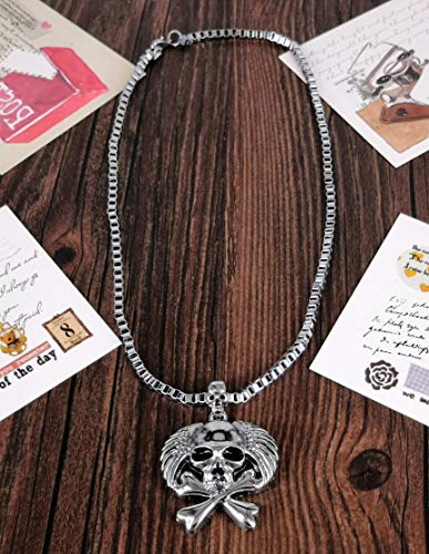 ABC-STORY-Wallet-for-Men-Women-with-Chain-Trucker-Biker-Wallet-Genuine-Leather-Bifold