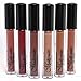 KLEANCOLOR FULL 6 SHADES MADLY MATTE LIP GLOSS NATURAL NUDE BEIGE BROWN LIQUID LG1815 + FREE EARRING