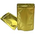 PABCK Stand-Up Resealable Heat Seal Bags 3.55mil Thick Frosted White Foil Sealed Bags 50 Pieces 3.35x5.1 Inch For Zip Packaging Lock Food Storage