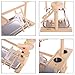 QBLEEV Parrot Playstand Bird Play Stand Cockatiel Playground Wood Perch Gym Playpen Ladder with Feeder Cups Toys Exercise Play (Include a Tray) (16″ L10 W15 H)thumb 1