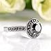 Mytys Retro Vintage Silver Plated Black Round Cut Marcasite Crystal Fashion Statement Rings for Women