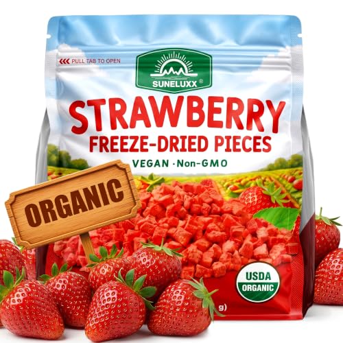 Organic Freeze Dried Strawberries Pieces