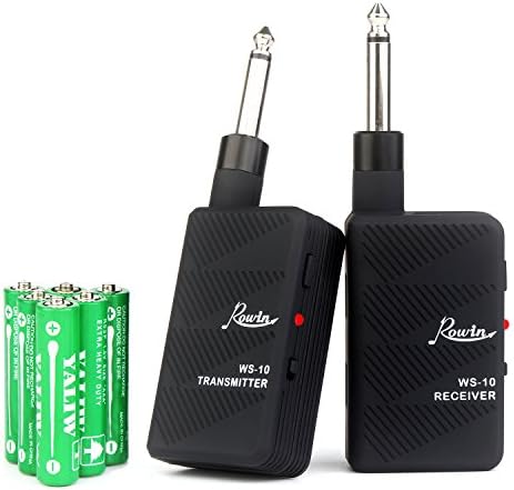 BestTuner 2.4G Wireless Audio Transmitter &amp; Receiver Kit for Digital Electric Guitar Instrument, Battery Operated