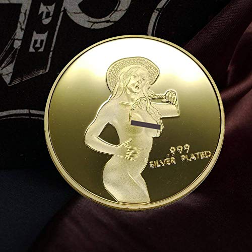 Sexy Stripper Pin Up Good Luck Challenge Coin - Gift for Men, Jewelry Quality - Thumbnail 3