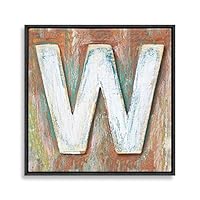 Framed Canvas Wall Art Alphabet Canvas Prints Home Artwork Decoration for Living Room,Bedroom - 16x16 inches