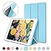 DTTO Mini Case for iPad Mini 3/2/1, (Not Compatible with Mini 5th Generation) Ultra Slim Lightweight Smart Case Trifold Cover Stand with Flexible Soft TPU Back [Auto Sleep/Wake],Sky Blue