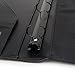 Freeprint 3 Ring Binder Portfolio with Writing Pad - PU Leather Professional Resume Padfolio Folder/Document Organizer for Interview & Business, Black