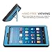 MoKo Case for All-New Amazon Fire HD 8 Tablet (7th/8th Generation, 2017/2018 Release) - [Heavy Duty] Shockproof Full Body Rugged Cover with Built-in Screen Protector for Fire HD 8, Blue & Dark Gray