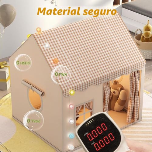 Children's Tent, Princess Children's Tent, Children's Playhouse Fabric with Windows, Indoor and Outdoor Playhouse, Indoor Play Tent for Girls and Boys