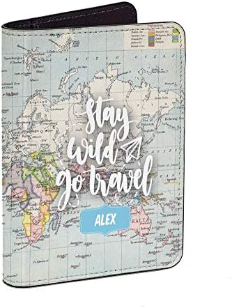 Vintage Map Collection - Personalized RFID Passport Holder for Women and Men