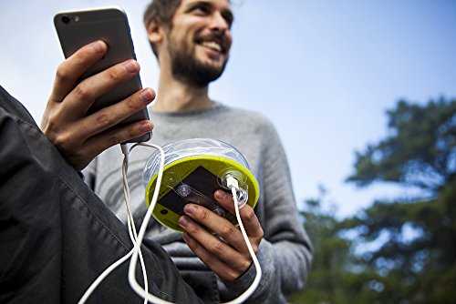 MPOWERD Luci Pro Series: Outdoor 2.0 + Mobile Charging, Solar Inflatable Light, Clear Finish