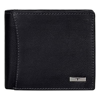 Urban Forest Brian Black Leather Wallet & Black Casual Belt Combo Gift Set for Men