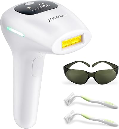 XSOUL IPL Hair Removal Device 999,999 Flashes Painless for Men & Women