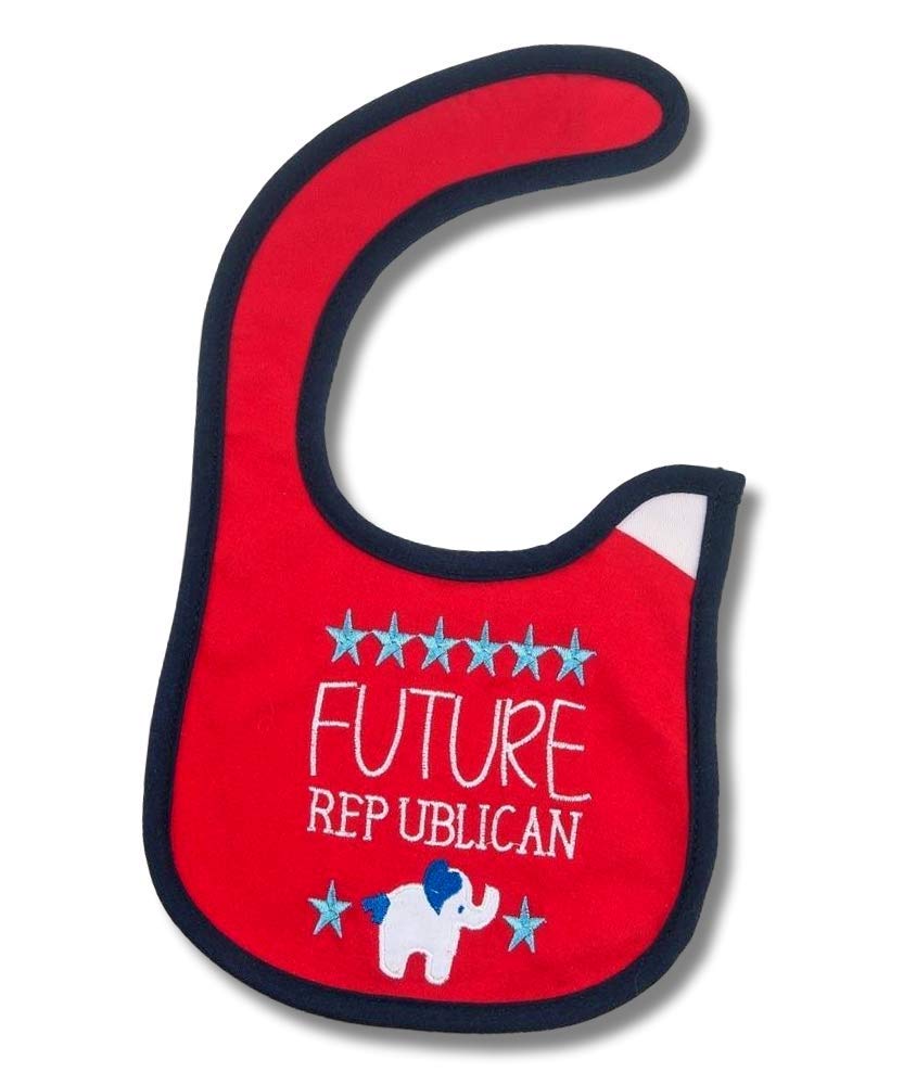 Burping Cloths & Bibs By Gibson Baby Feeding Bib - Colorful Bid for Babies and Toddlers (Future Republican)