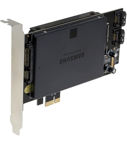 QNAP Dual M.2 STA SSD adapter ×2 1TB×4 QNAP Dual M.2 SATA SSD Expansion Card - Supports 22110/2280 SSDs