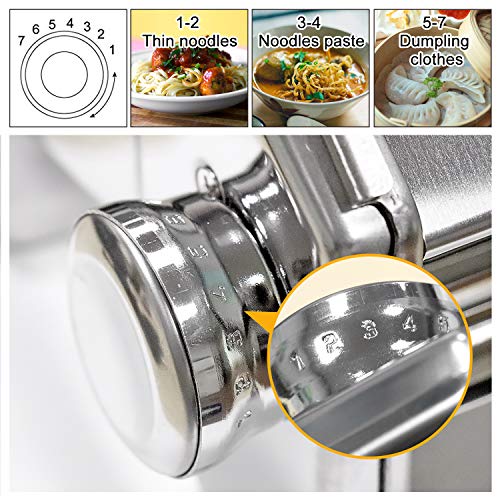 Pasta Maker Deluxe Set, Elegant Life Homemade 150mm Pasta Maker All in