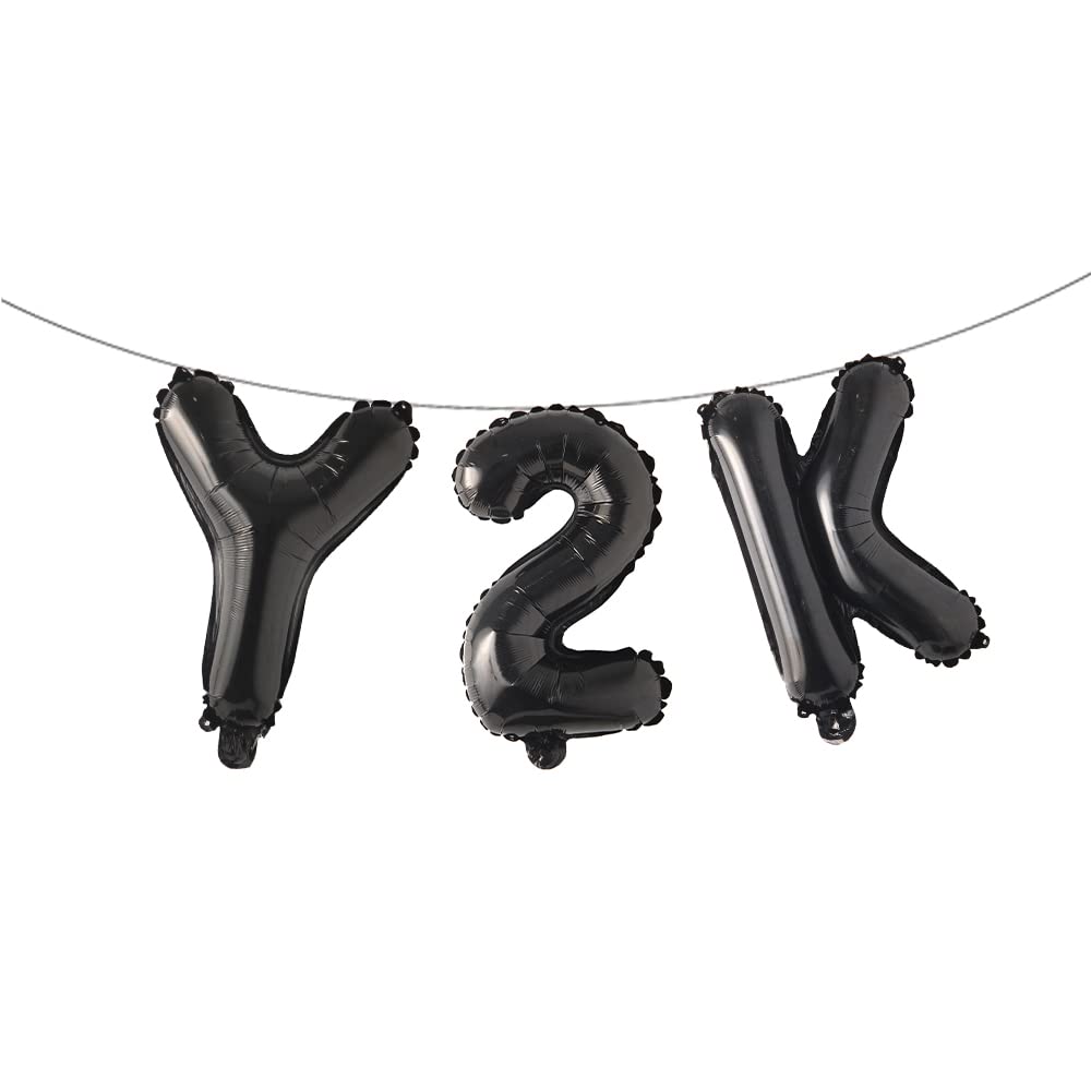 Photo 1 of Y2k Party Decorations Early 2000s Pink Party Balloons for Girls, Y2k Themed Party Balloons Set for Teens, Y2k 2000s Birthday Party Decoration, Y2k Pink Party Favor, Party Supplies (Y2K Black)