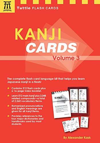 Kanji Cards Kit Volume 3: Learn 512 Japanese Characters Including Pronunciation, Sample Sentences & Related Compound Words (Tuttle Flash Cards)