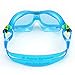 Aqua Sphere Seal Kid2 Swim Mask with Blue Lens (Aqua/Blue) - UV Protection Anti-Fog Swim Goggles for Kids