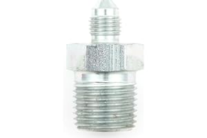 Aeroquip Fitting, Adapter, Straight, 4 AN Male to 1/2 in NPT Male, Steel, Zinc Oxide, Each
