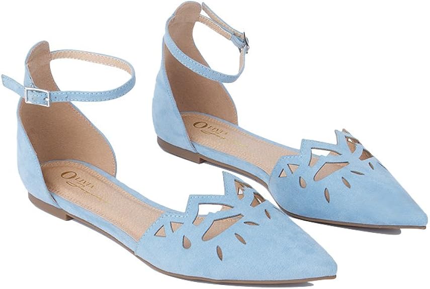 ankle strap flats amazon