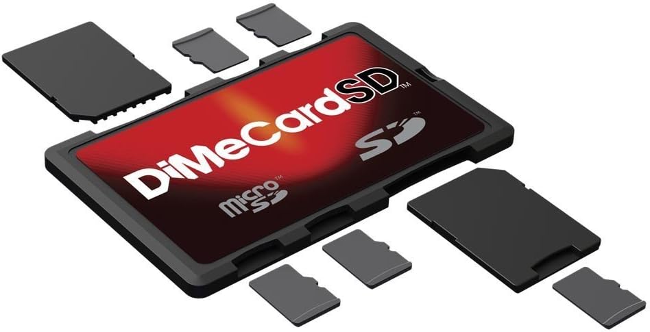 DiMeCard SD: SD + microSD memory card holder (credit card format)