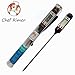 Chef Rimer Meat Thermometer Long Very Fast Accurate Instant Read Temperature Digital Food Probe For Cooking Grill Camping BBQ Candy Yogurt Dairy Beer Bread Milk Liquid With Battery