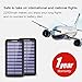 Solar Charger AKEEPOW Power Bank 22000mAh Portable Solar Battery Pack with Dual Ports Input and 3 USB Output External Portable Charger for Cell Phone, iPhone, iPad, Samsung and other Smart Devices
