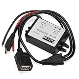 HOMREE DC 8-50V to DC 5V Buck Converter 3A Volatge Adapter Power Supply Module Step Down Voltage Regulator 12V/24V/36V to 5V Voltage Transformer with USB+Micro USB MP3 MP4 Car Displayer GPS