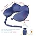 Neck Pillow U Shaped Pillow Comfortable Travel Pillow With Velour Cover, Sleep Mask and Earplugs Provides Neck Pillow U Shaped Relief and Support for Travel, Home, Neck Pain, and Many More(Roya Blue)