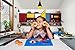Toddler Plate by Kenley - Silicone Suction Baby Feeding Placemat with Divided Food Plate - Non-Slip Kids Weaning Tray Mat with Feeding Bowl - Free Matching Bib