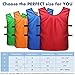 Soccer Cones (Set of 50) and Sports Jerseys Pinnies (12-Pack) - Perfect Disc Cones for Basketball Drills, Complete Soccer Training Equipment