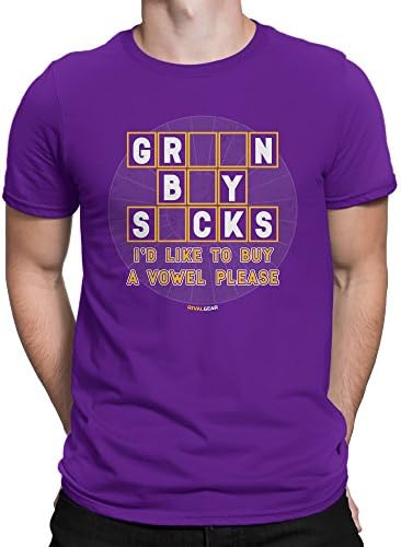 Minnesota Football Buy a Vowel Funny Men's Purple T-Shirt