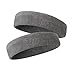 Hoter Sweatband Headband Wristbands Athletic Exercise Basketball Wrist Sweatband and Headbands Moisture Wicking Sweat Absorbing Head Band 2Pcs/3Pcs