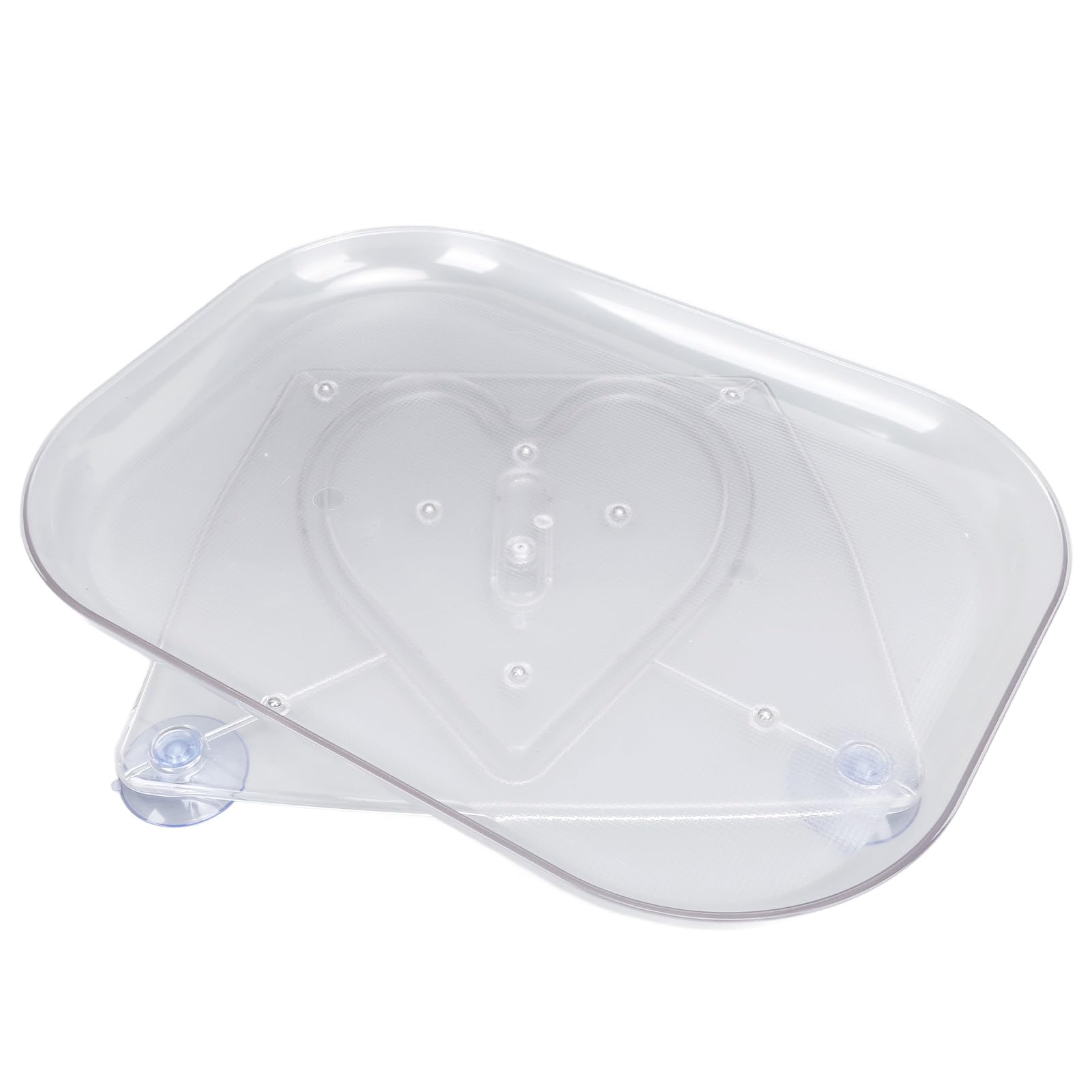 Lazy Susan Turntable Organizer for Refrigerator, 360° Rotate Clear Rectangular Fridge Organizer, Countertop Condiment Storage Rack for Kitchen, Pantry, Cabinet, Dining Table (S)